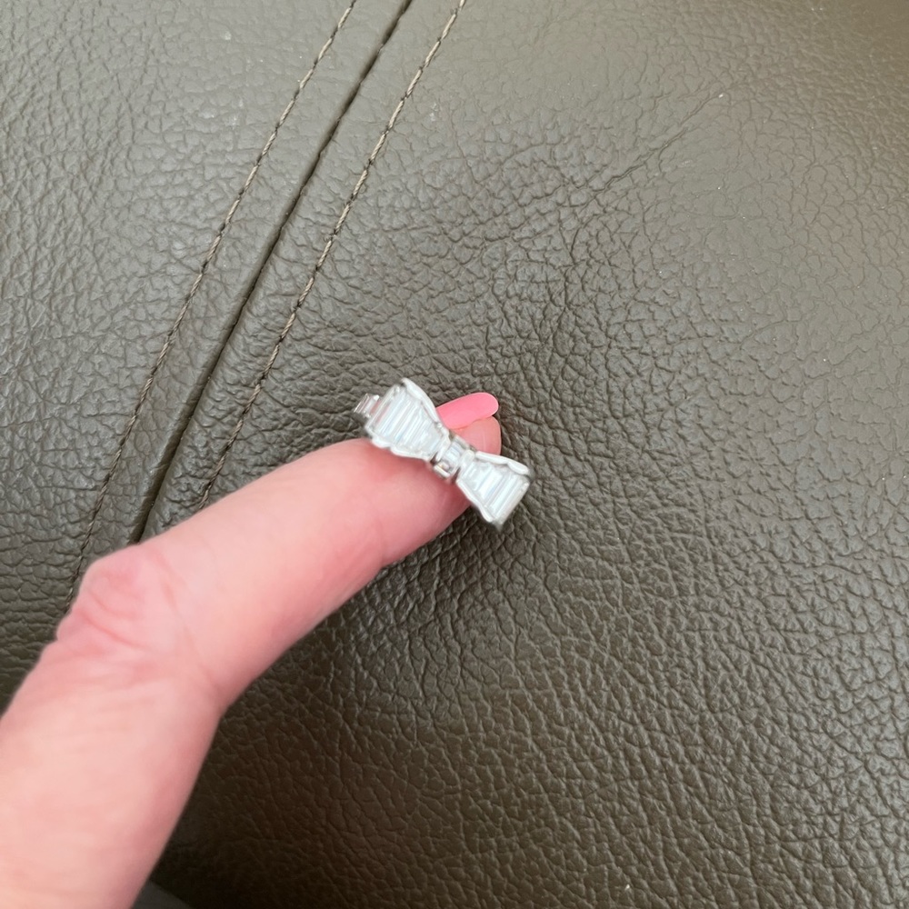 Diamonique Bow Ring - image 3